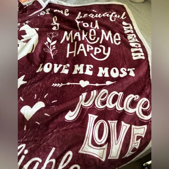 Blanket Robe MOM My Best Friend Hoodie Warm Wraparound NEW! - Picture 3 of 13